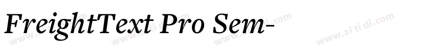 FreightText Pro Sem字体转换